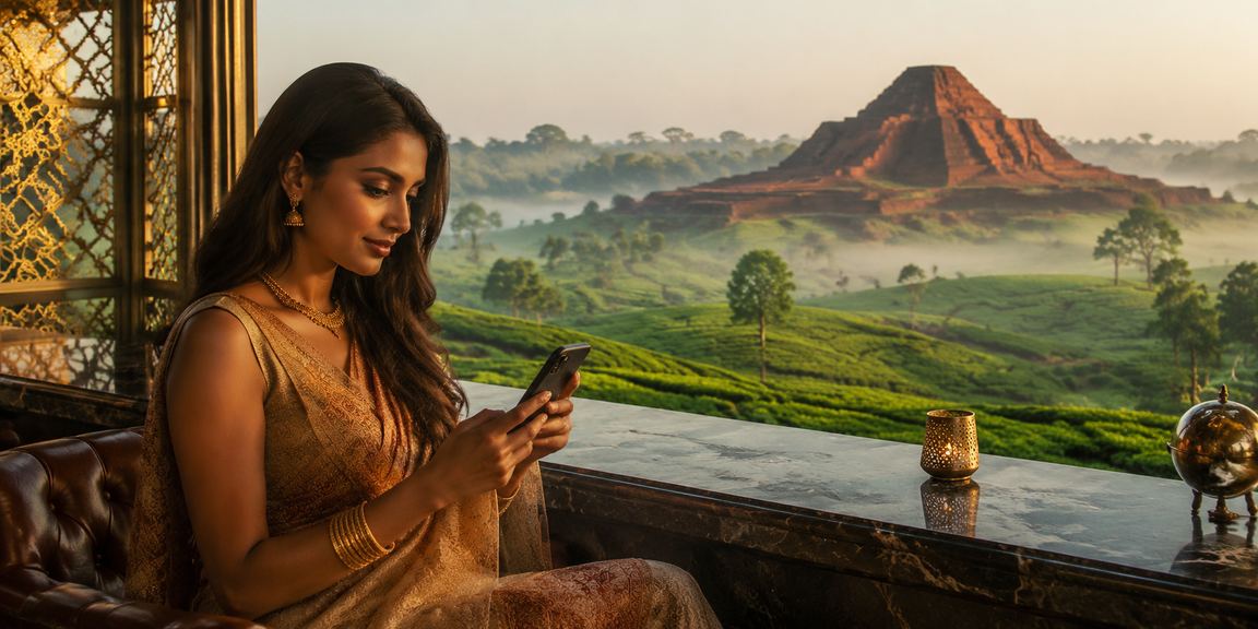 বাংলাদেশের চা বাগানে স্পোর্টস বেটিং উপভোগ করছেন একজন ব্যবহারকারী